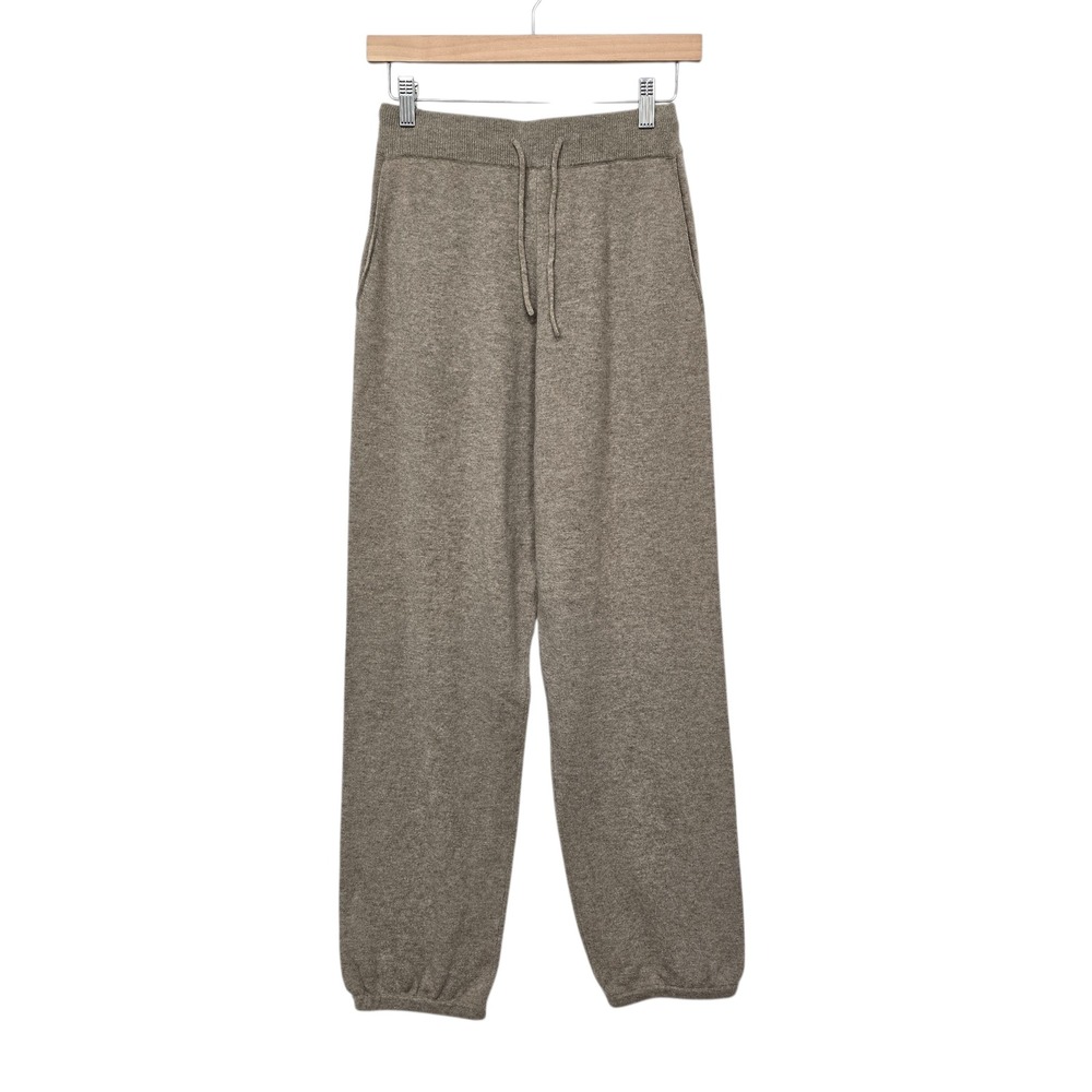 NWT Gentle Herd Women's 100% Wool Knit Lounge Pants Size 1 (US XS) Brown Elastic